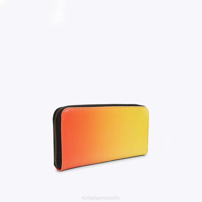 Kurt Geiger mujer Londres zip alrededor de Shoreditch 2LPR540 | bolsas amarillo